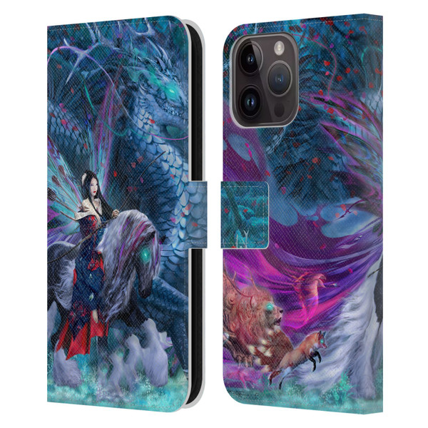 Ruth Thompson Dragons Ride of the Yokai Leather Book Wallet Case Cover For Apple iPhone 15 Pro Max