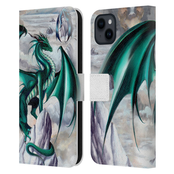 Ruth Thompson Dragons 2 Temptest Leather Book Wallet Case Cover For Apple iPhone 15 Plus