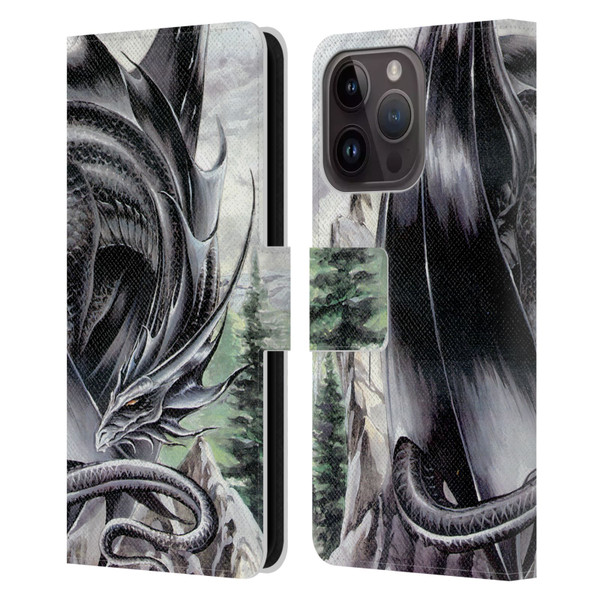 Ruth Thompson Dragons 2 Morning Stretch Leather Book Wallet Case Cover For Apple iPhone 15 Pro