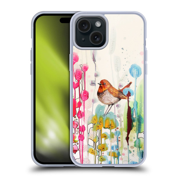 Sylvie Demers Birds 3 Sienna Soft Gel Case for Apple iPhone 15 Plus