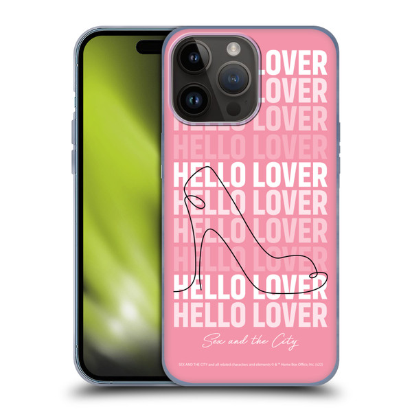 Sex and The City: Television Series Characters Hello Lover Carrie Soft Gel Case for Apple iPhone 15 Pro Max