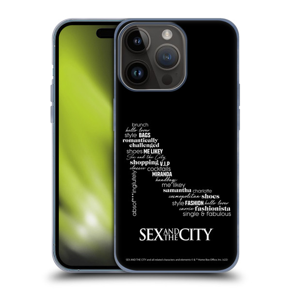 Sex and The City: Television Series Graphics Shoe Soft Gel Case for Apple iPhone 15 Pro