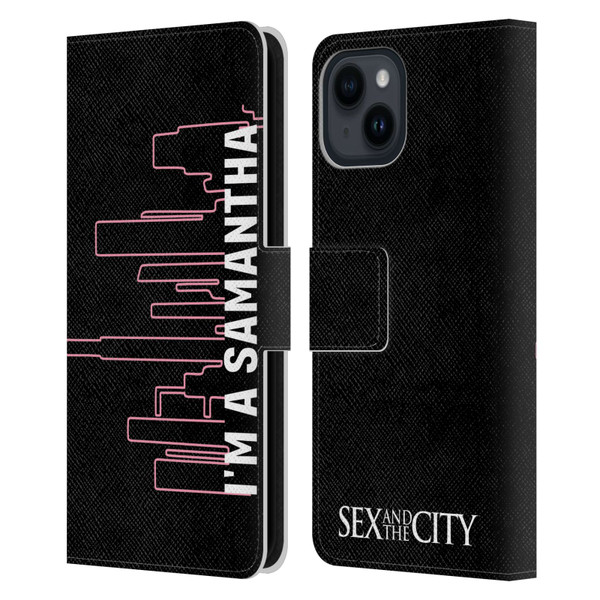 Sex and The City: Television Series Characters Samantha Leather Book Wallet Case Cover For Apple iPhone 15