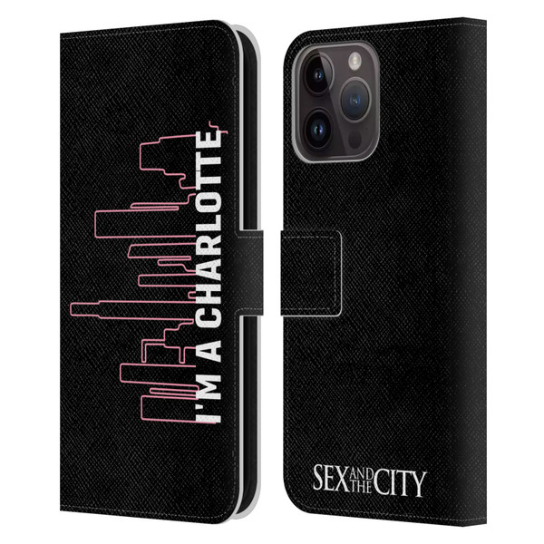 Sex and The City: Television Series Characters Charlotte Leather Book Wallet Case Cover For Apple iPhone 15 Pro Max