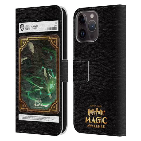 Harry Potter: Magic Awakened Characters Voldemort Card Leather Book Wallet Case Cover For Apple iPhone 15 Pro Max