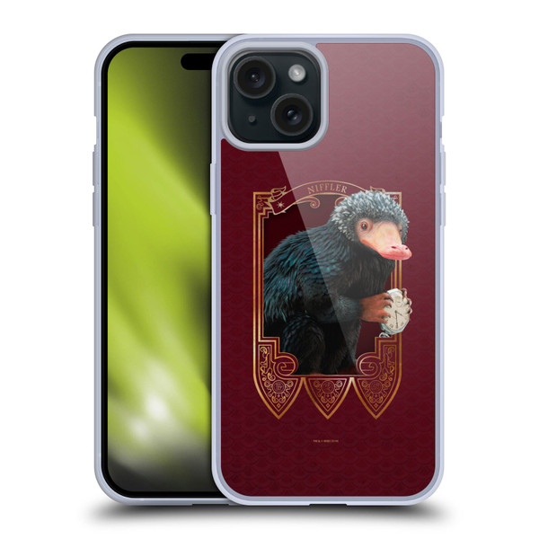 Fantastic Beasts And Where To Find Them Beasts Niffler Soft Gel Case for Apple iPhone 15 Plus
