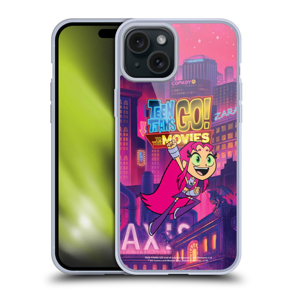 Teen Titans Go! To The Movies Character Art Starfire Soft Gel Case for Apple iPhone 15 Plus