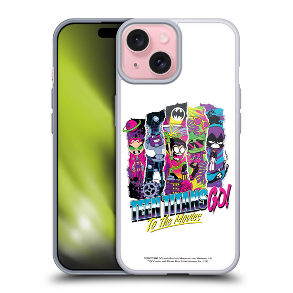 Teen Titans Go! To The Movies Graphic Designs Collage 2 Soft Gel Case for Apple iPhone 15