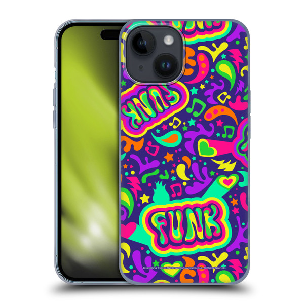 Trolls World Tour Assorted Funk Pattern Soft Gel Case for Apple iPhone 15
