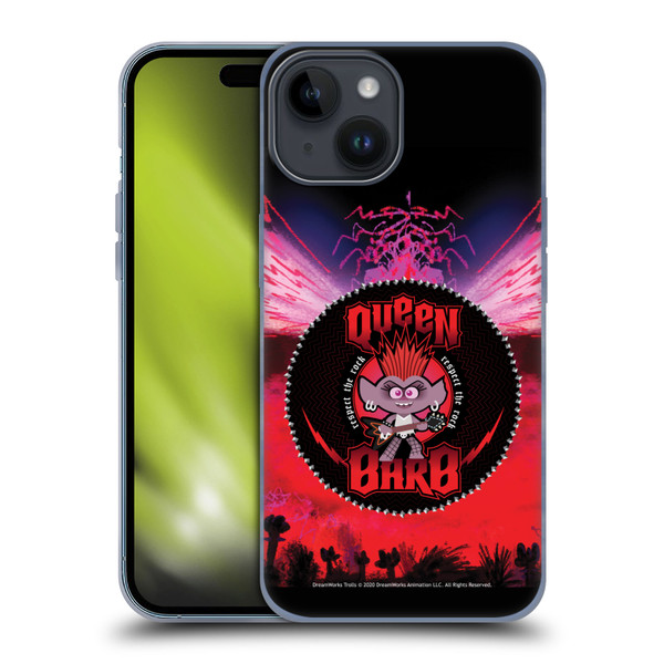Trolls World Tour Assorted Rock Queen Barb 1 Soft Gel Case for Apple iPhone 15