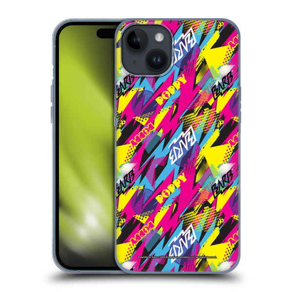 Trolls World Tour Assorted Pop Rock Pattern Soft Gel Case for Apple iPhone 15 Plus