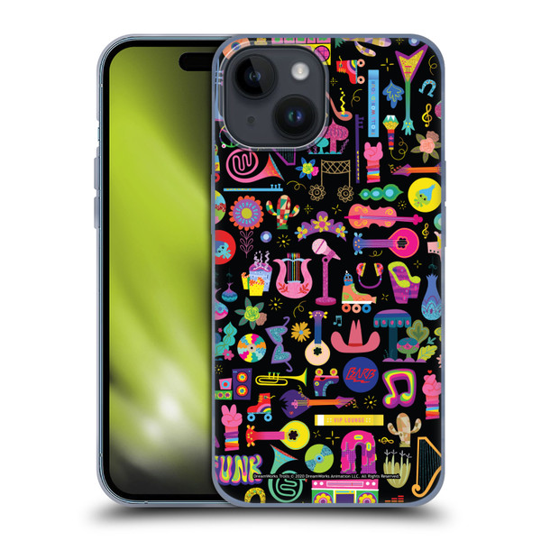 Trolls World Tour Key Art Pattern Soft Gel Case for Apple iPhone 15