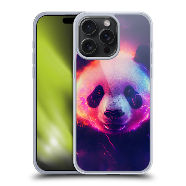 Wumples Cosmic Animals Panda Soft Gel Case for Apple iPhone 15 Pro Max