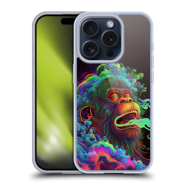 Wumples Cosmic Animals Clouded Monkey Soft Gel Case for Apple iPhone 15 Pro
