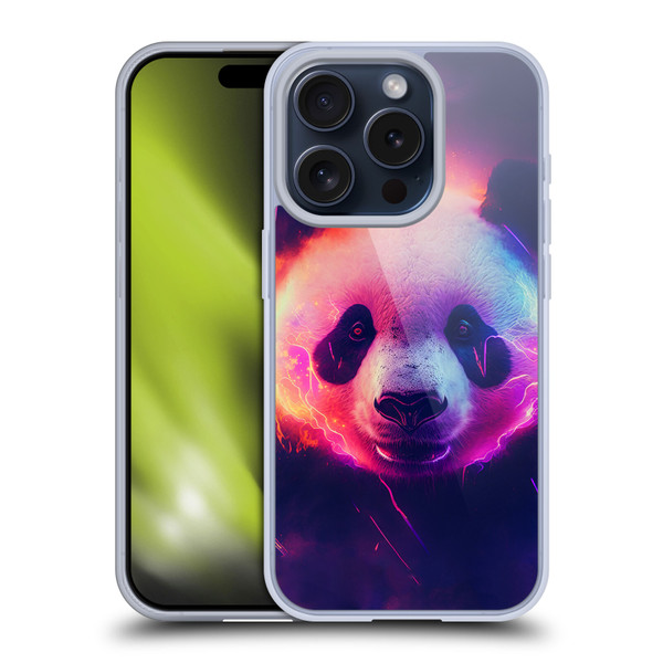 Wumples Cosmic Animals Panda Soft Gel Case for Apple iPhone 15 Pro