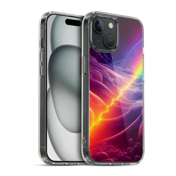 Wumples Cosmic Universe A Chasm On A Distant Moon Soft Gel Case for Apple iPhone 15 & MagSafe