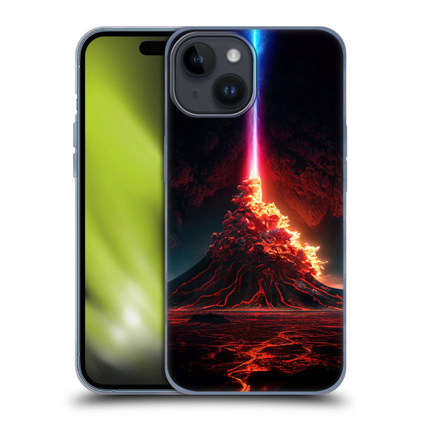 Wumples Cosmic Universe Int Eruption Soft Gel Case for Apple iPhone 15
