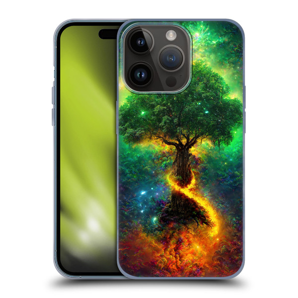 Wumples Cosmic Universe Yggdrasil, Norse Tree Of Life Soft Gel Case for Apple iPhone 15 Pro
