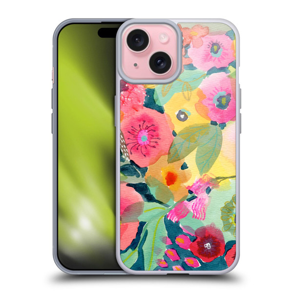 Suzanne Allard Floral Graphics Delightful Soft Gel Case for Apple iPhone 15