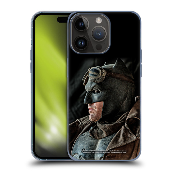 Batman V Superman: Dawn of Justice Graphics Batman Soft Gel Case for Apple iPhone 15 Pro