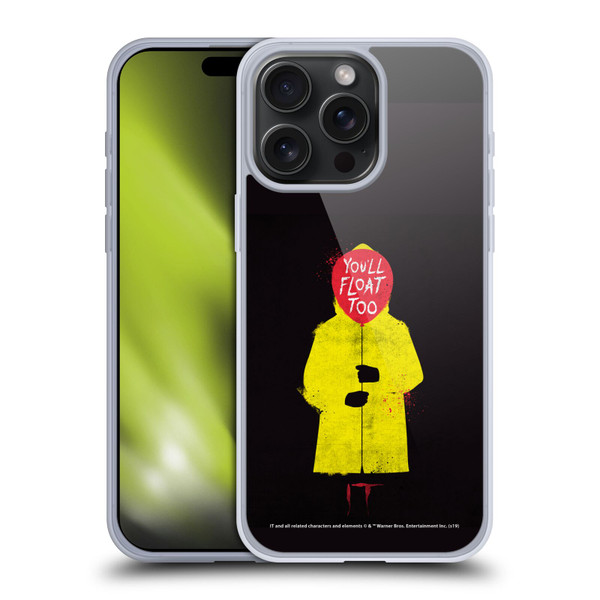 IT Movie Graphics You'll Float Too Soft Gel Case for Apple iPhone 15 Pro Max