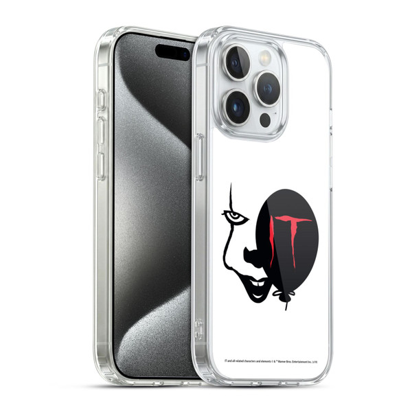 IT Movie Graphics Pennywise Soft Gel Case for Apple iPhone 15 Pro & MagSafe