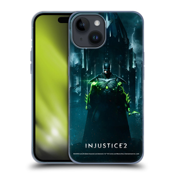 Injustice 2 Characters Batman Soft Gel Case for Apple iPhone 15