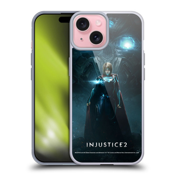 Injustice 2 Characters Supergirl Soft Gel Case for Apple iPhone 15