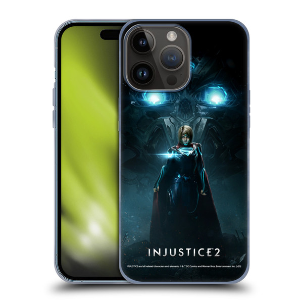 Injustice 2 Characters Supergirl Soft Gel Case for Apple iPhone 15 Pro Max