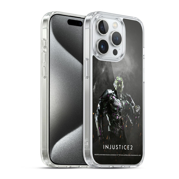 Injustice 2 Characters Brainiac Soft Gel Case for Apple iPhone 15 Pro & MagSafe