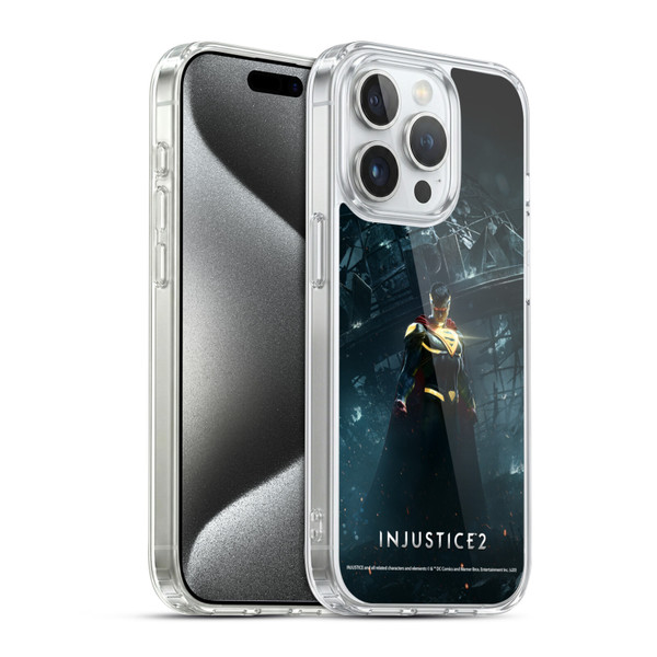 Injustice 2 Characters Superman Soft Gel Case for Apple iPhone 15 Pro & MagSafe