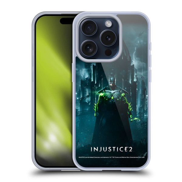 Injustice 2 Characters Batman Soft Gel Case for Apple iPhone 15 Pro