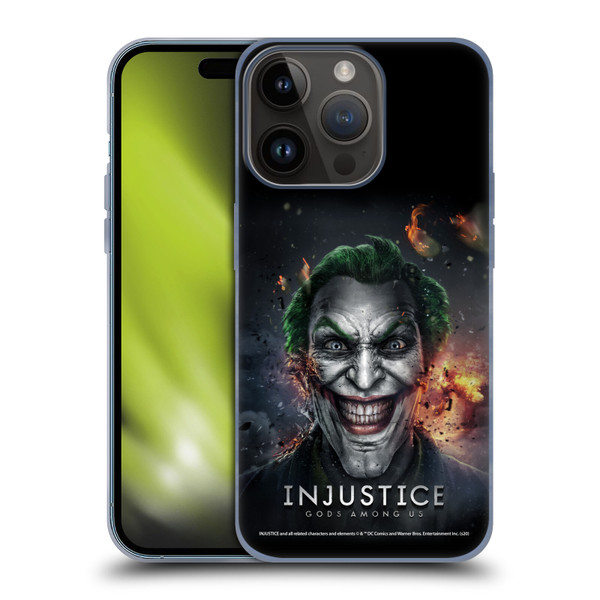 Injustice Gods Among Us Key Art Joker Soft Gel Case for Apple iPhone 15 Pro