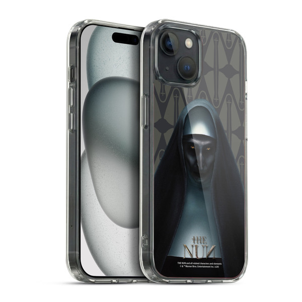 The Nun Valak Graphics Portrait Soft Gel Case for Apple iPhone 15 Plus & MagSafe