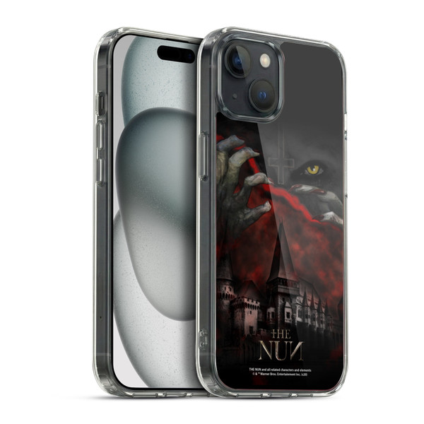 The Nun Valak Graphics Monastery Soft Gel Case for Apple iPhone 15 Plus & MagSafe