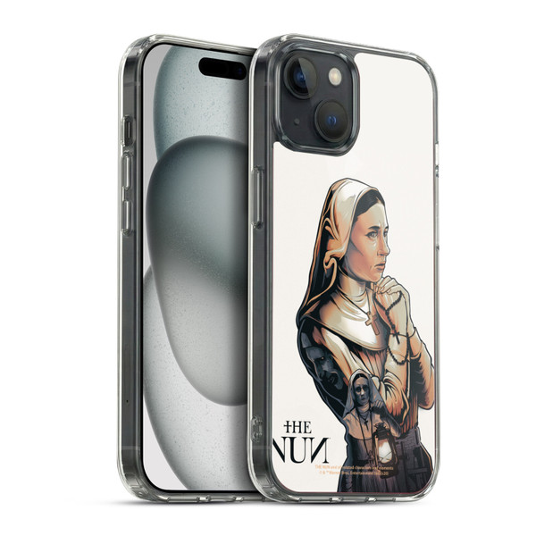 The Nun Valak Graphics Pray 2 Soft Gel Case for Apple iPhone 15 Plus & MagSafe