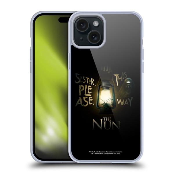 The Nun Valak Graphics This Way Soft Gel Case for Apple iPhone 15 Plus