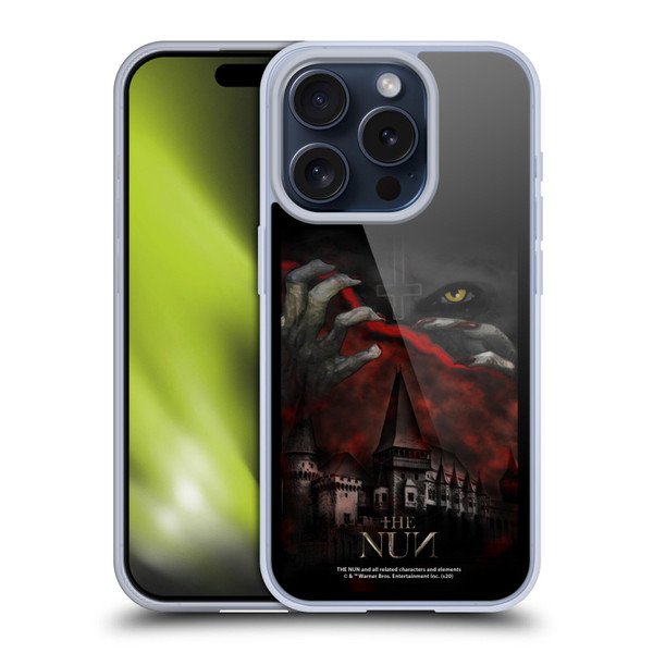 The Nun Valak Graphics Monastery Soft Gel Case for Apple iPhone 15 Pro