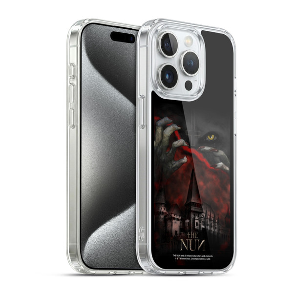 The Nun Valak Graphics Monastery Soft Gel Case for Apple iPhone 15 Pro & MagSafe