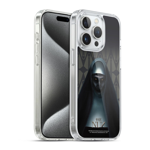 The Nun Valak Graphics Portrait Soft Gel Case for Apple iPhone 15 Pro & MagSafe