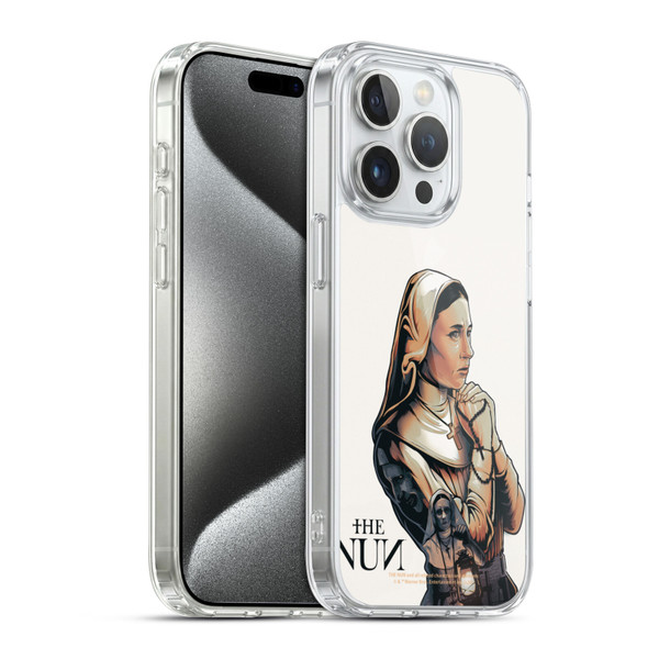 The Nun Valak Graphics Pray 2 Soft Gel Case for Apple iPhone 15 Pro & MagSafe