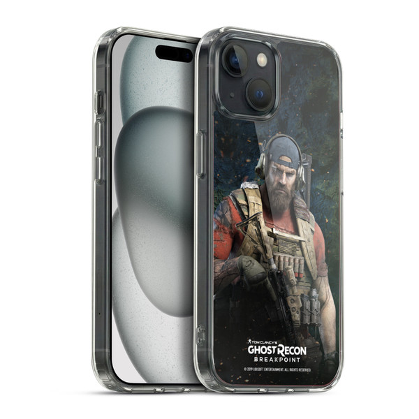 Tom Clancy's Ghost Recon Breakpoint Character Art Logo Soft Gel Case for Apple iPhone 15 Plus & MagSafe