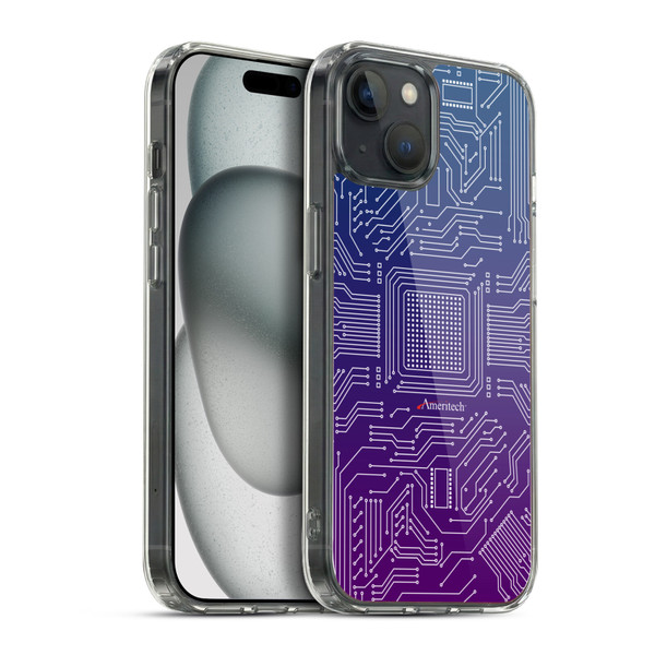 Ameritech Graphics Circuit Board Soft Gel Case for Apple iPhone 15 Plus & MagSafe
