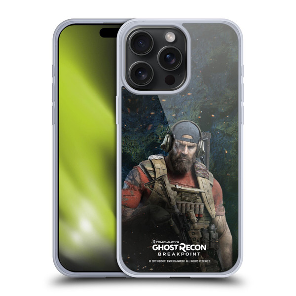 Tom Clancy's Ghost Recon Breakpoint Character Art Nomad Soft Gel Case for Apple iPhone 15 Pro Max
