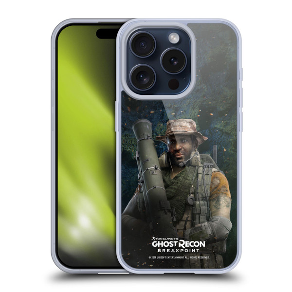 Tom Clancy's Ghost Recon Breakpoint Character Art Fixit Soft Gel Case for Apple iPhone 15 Pro