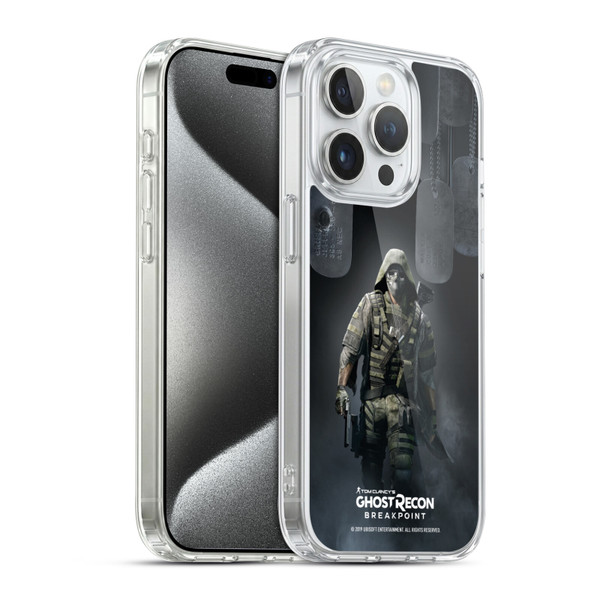 Tom Clancy's Ghost Recon Breakpoint Character Art Walker Poster Soft Gel Case for Apple iPhone 15 Pro & MagSafe