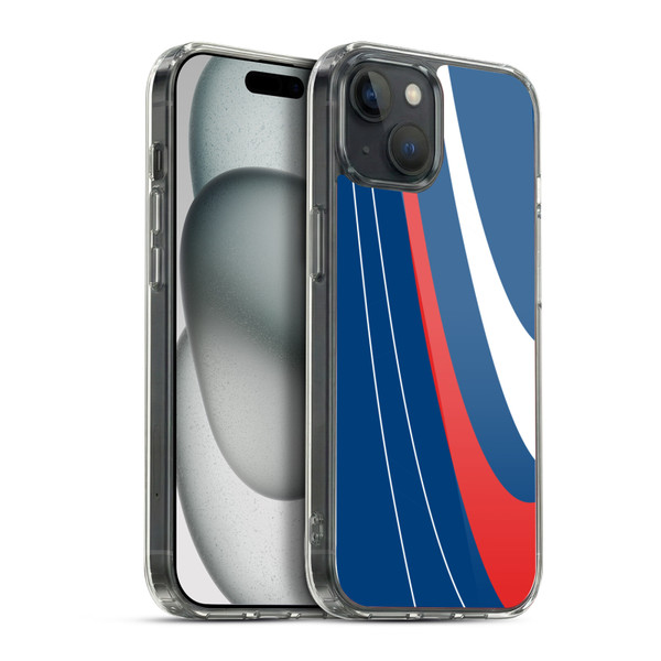 Ameritech Graphics Red And White Swirl Soft Gel Case for Apple iPhone 15 Plus & MagSafe