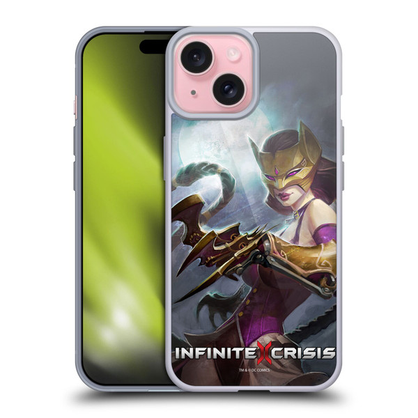 Infinite Crisis Characters Catwoman Soft Gel Case for Apple iPhone 15
