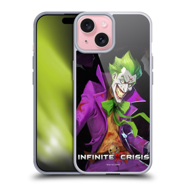 Infinite Crisis Characters Joker Soft Gel Case for Apple iPhone 15