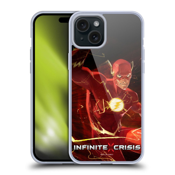 Infinite Crisis Characters Flash Soft Gel Case for Apple iPhone 15 Plus